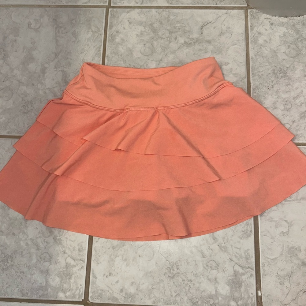 JoyLab Orange Pink Mini Skater Skirt